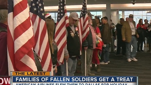 Tulsa families of fallen soldiers get a free holiday vacation from American Airlines