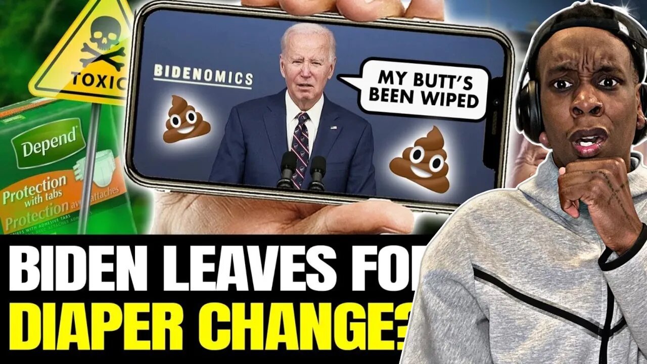 Joe POOPS Pants On LIVE TV!? Biden WOBBLES Off-Stage Mid-Speech for 'Situation Room' Emergency 💩