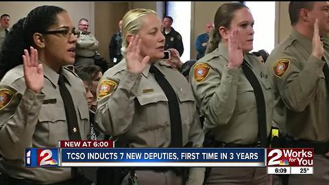 TCSO Inducts 7 New Deputies; First Time in 3 Years