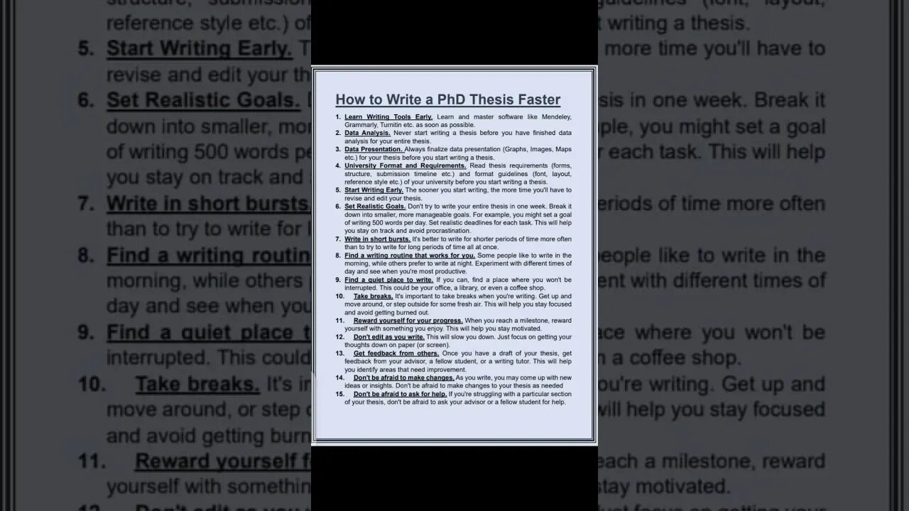 How to Write a PhD Thesis Faster #knowledge #researchanalyst @theiubtv #kfueit #iubire