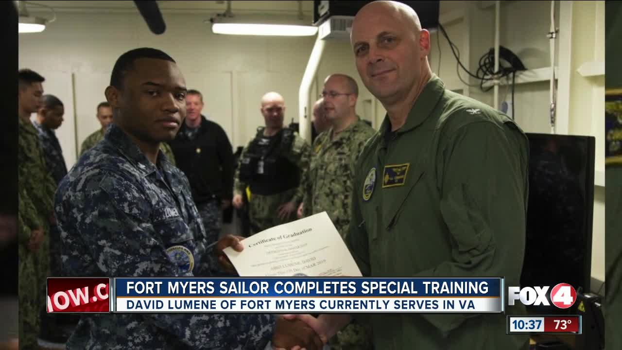 Local sailor completes special training Fort Myers