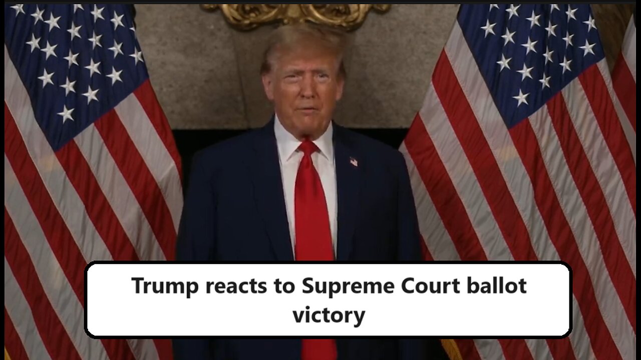 Trump reacts to Supreme Court ballot victory