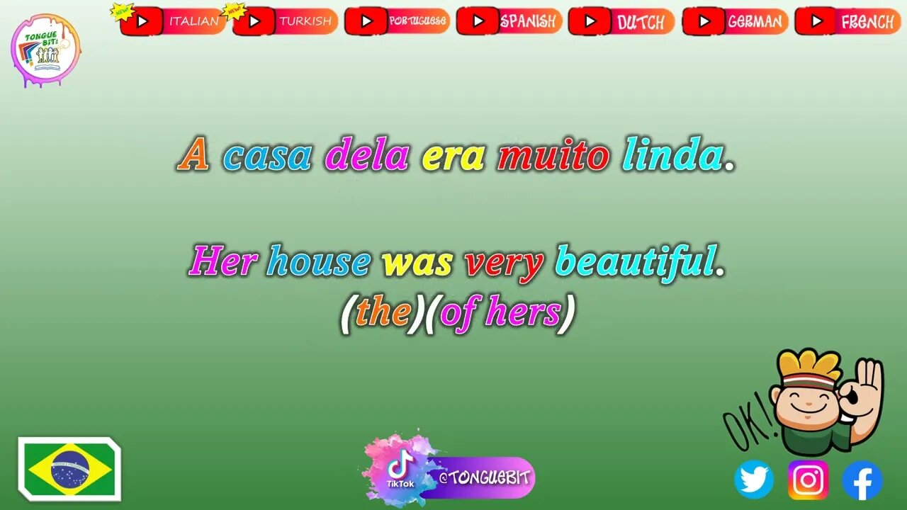 New Portuguese Sentences! \\ Week: 7 Video: 2 // Learn Portuguese with Tongue Bit!