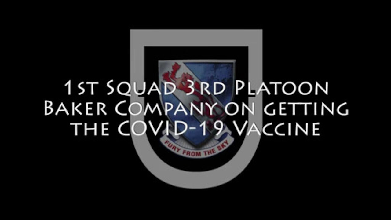 1-508th PIR, 3 BCT, 82nd ABN DIV Squad Covid Vaccine Interview