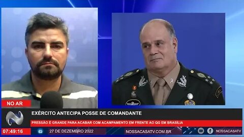 Exército antecipa posse de comandante