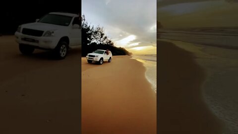 Driving at the beach