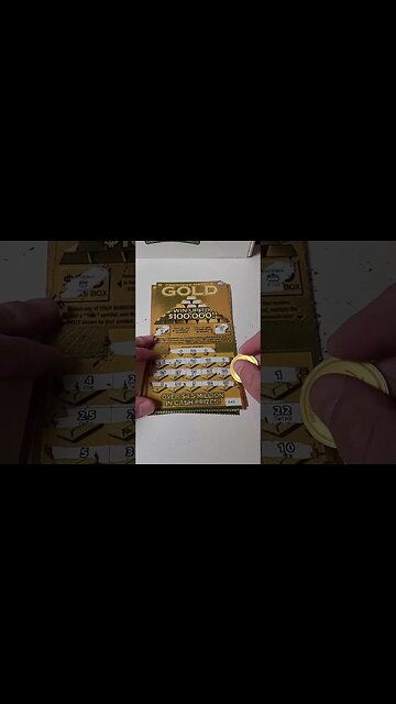 GOLD Lottery Ticket TEST! #lotterytickets