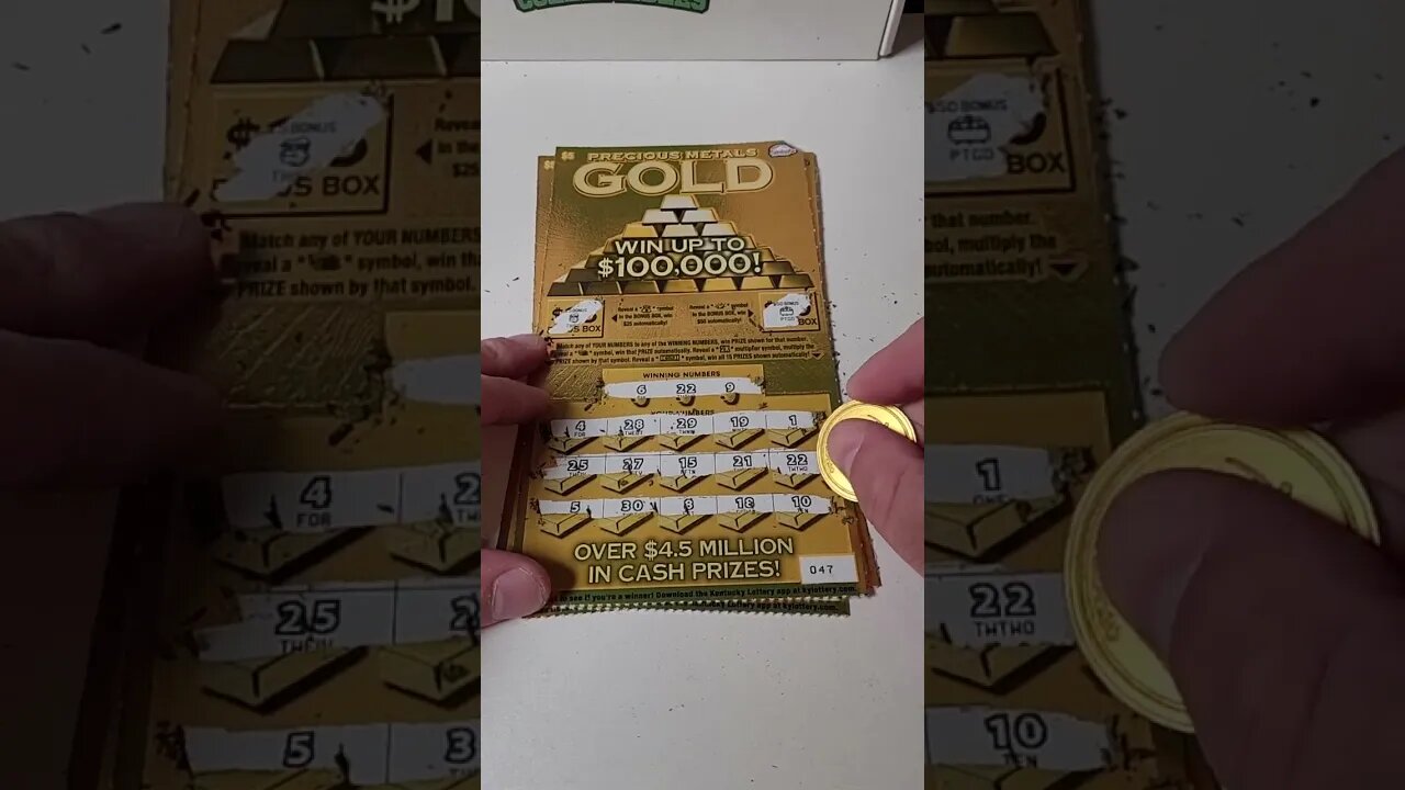 GOLD Lottery Ticket TEST! #lotterytickets