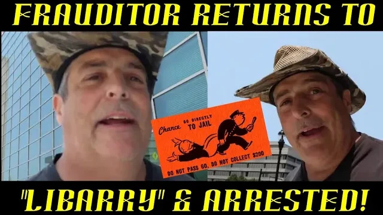 Frauditor Doesn't Know When to Quit & Arrested at "Libarry" in Akron, Ohio!