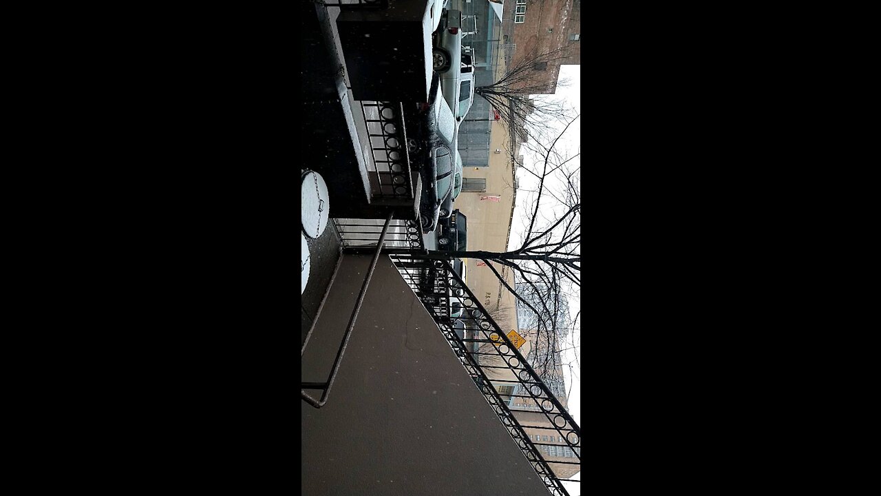 Snowing in Harlem