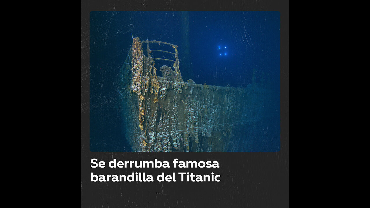 Se derrumba una icónica sección del Titanic, inmortalizada en la película