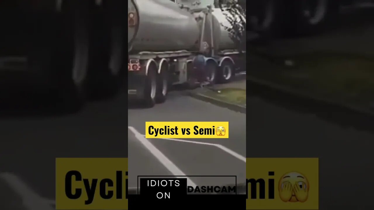 Semi Truck Runs Over Woman #Cyclist Bike