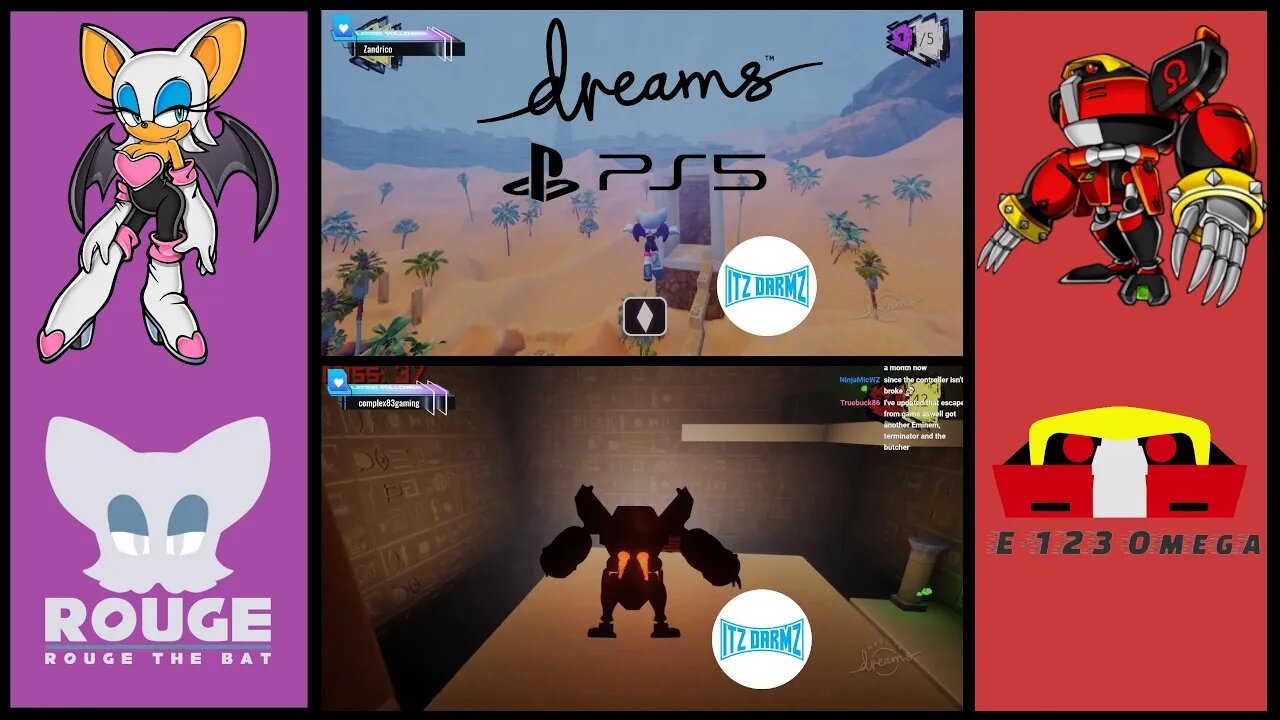 Got Stuck And Almost Rage Quitted! Rouge & E-123 Time! | Sonic Adventure 3 | DREAMS PS5 | Twitch