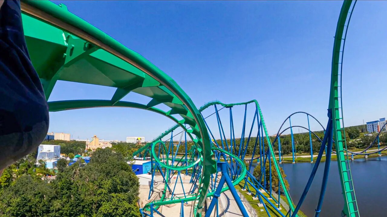 [POV] Kraken Roller Coaster - SeaWorld Orlando | GoPro MAX Mod Lens