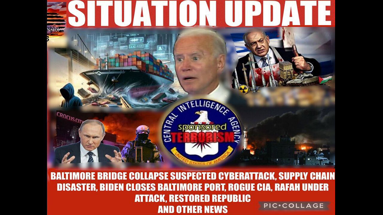 Situation Update ~ Baltimore Bridge Collapse Cyberattack! Biden Closes Baltimo