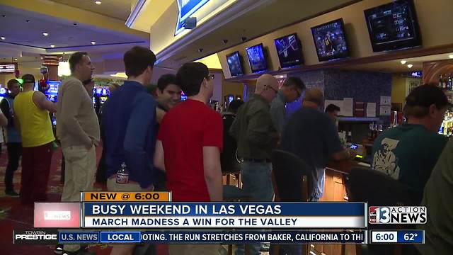 Sports books kick off busy March Madness weekend