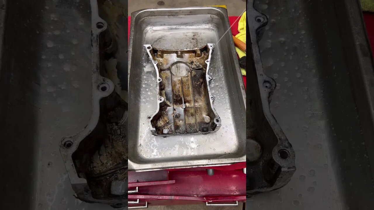 BMW E34 M5 Timing Cover Restoration #shorts #bmw #cars #bmwm5 #restoration #bmwe34 #mechanic #diy