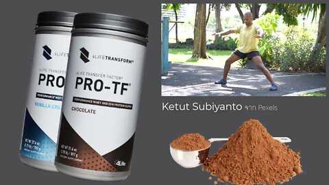 PRO-TF โปรตีนผง และ วิธีกินเวย์ เพิ่มกล้ามเนื้อ