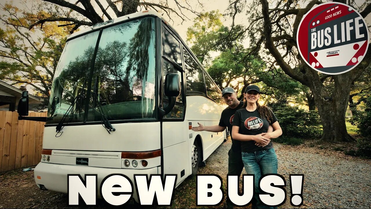 We Bought a 45’ Van Hool Charter Bus to Convert into a New Home on Wheels!