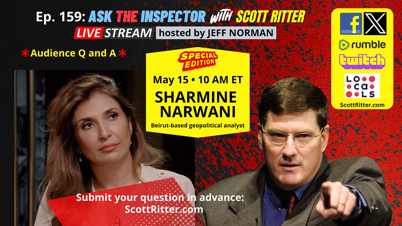 Ask the Inspector Ep. 159 (streams live on May 15 at 10 AM ET - no Tuesday show this week)