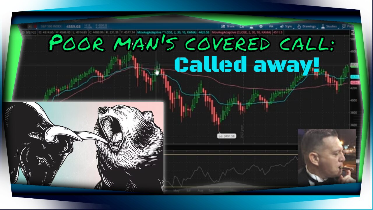 Short call ITM, how to take profits: poor man's covered call