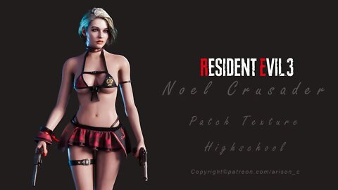 Resident Evil 3 Remake Jill Noel Crusader Highschool Patch outfit