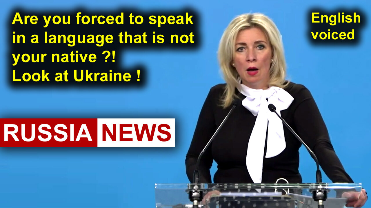 Are you forced to speak in a language that is not your native?! Look at Ukraine!