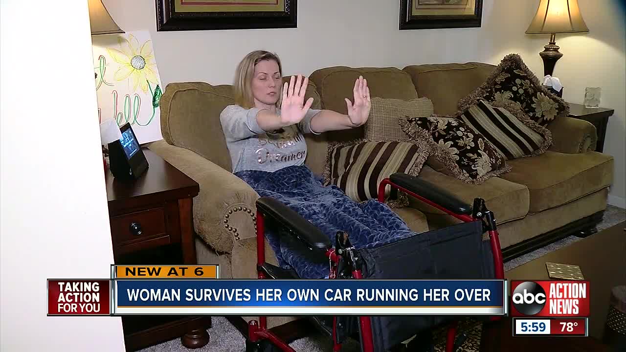 Florida woman run over by her own car twice, lucky to be alive after off-duty deputy rushes to help