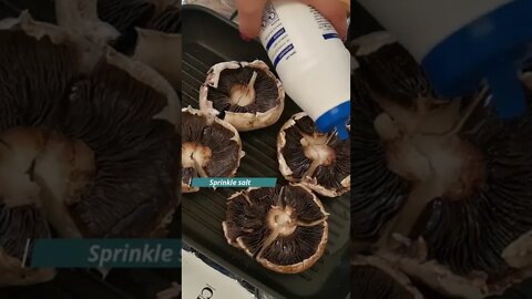 How to make grilled flat mushrooms