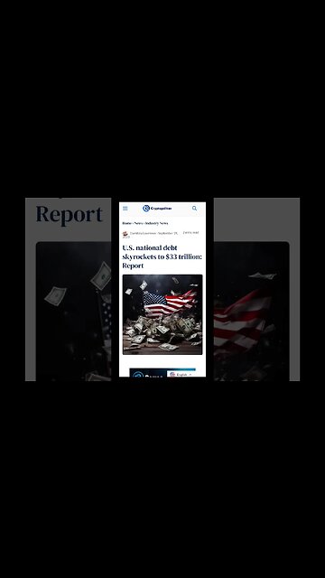 U.S. National Crisis | U.S. National Debt Skyrockets to $33 Trillion | #shorts