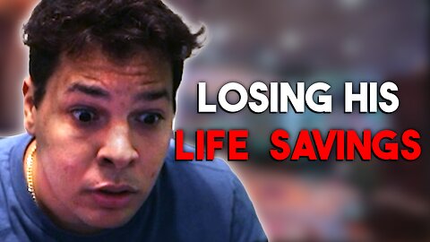 This gambling addict just went ALL IN with his life savings