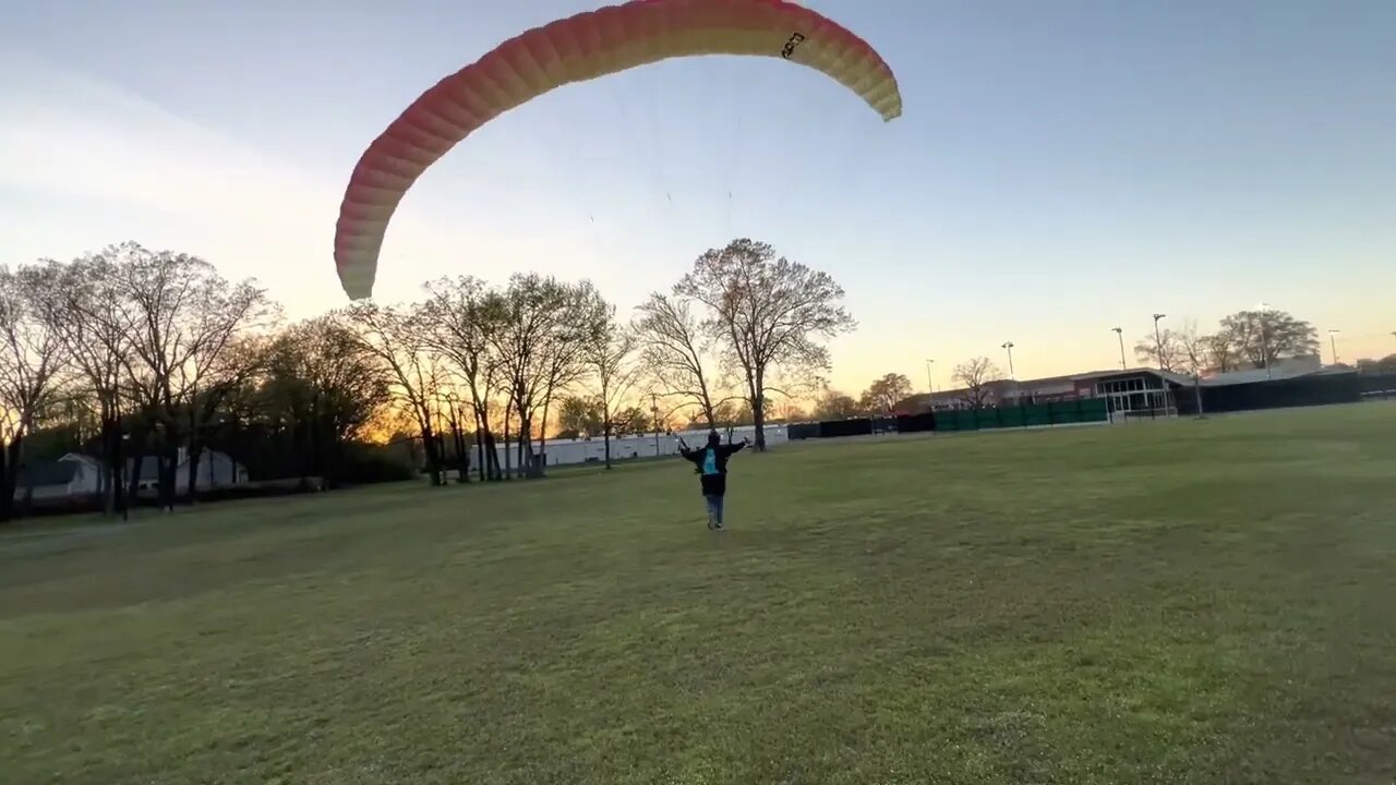 Butch Fly kiting on day 1 of training