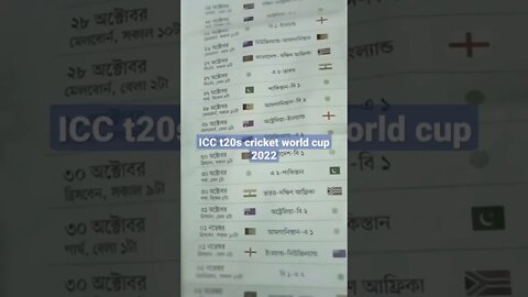 icc t20s cricket world cup 2022