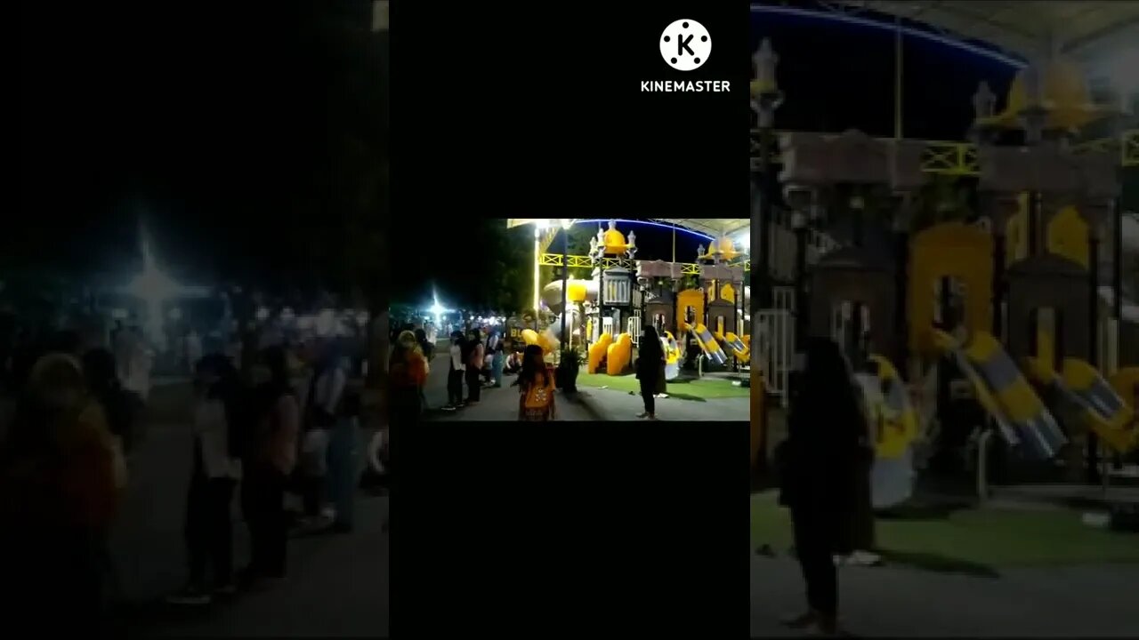 SUASANA BLITAR PARK MALAM HARI.. PENGUNJUNG MENGALIR TRUS #shorts