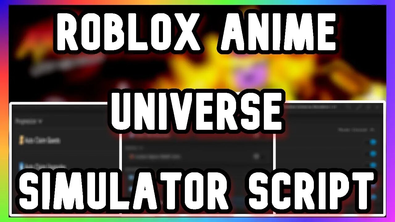 ROBLOX Anime Universe Simulator Script - LOTS OF FEATURES