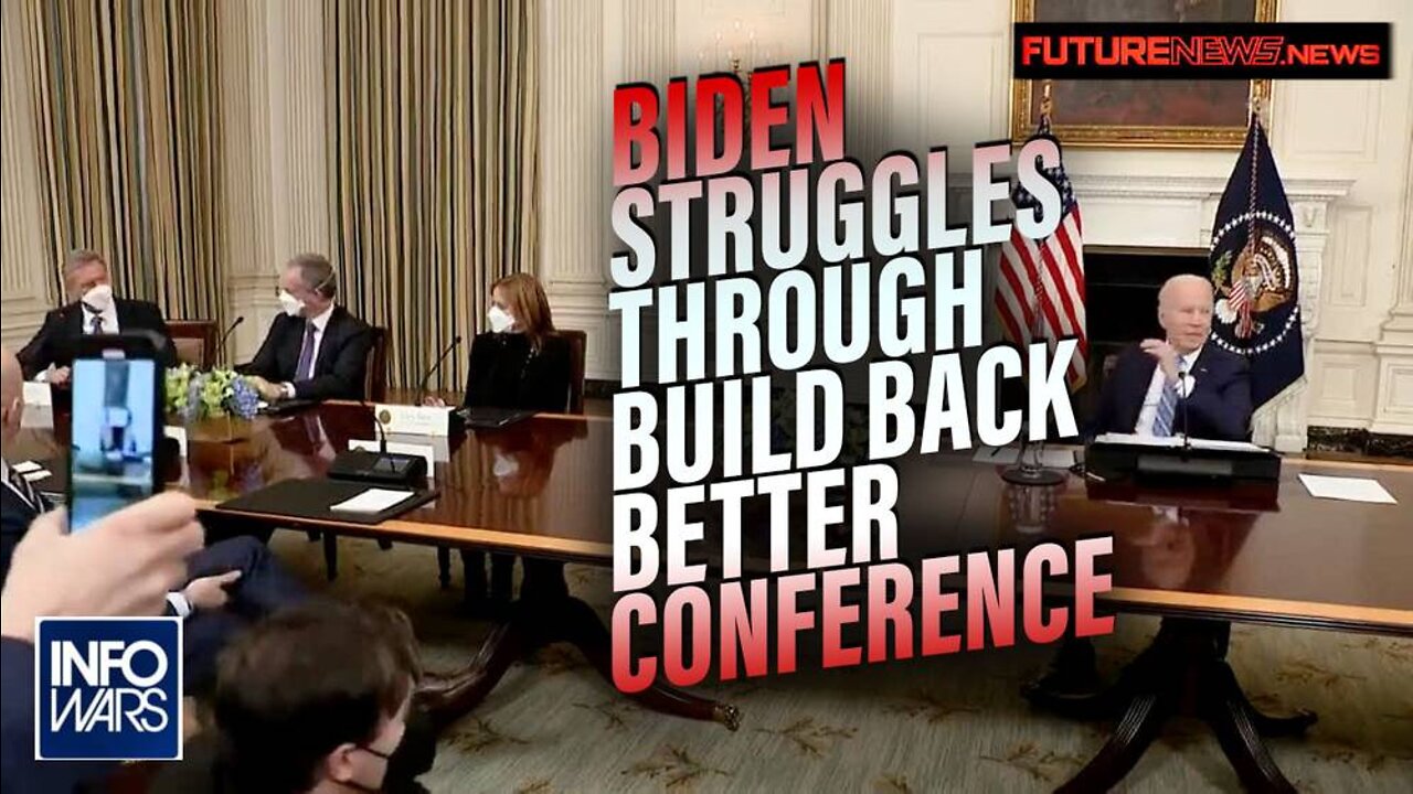 Biden Struggles To Get Through Build Back Better Conference With American