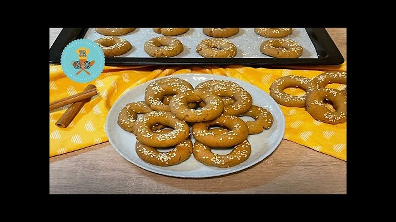 Greek Oil and Sesame Cookies / Κουλουράκια Λαδιού Νηστίσιμα