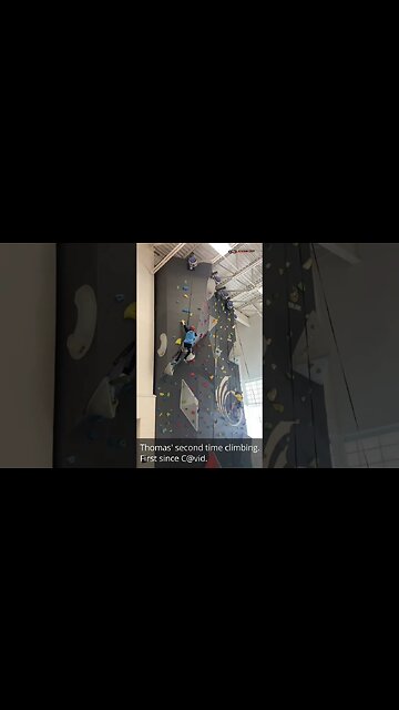 Thomas’ second climbing outing today. First since C@vid. In climbing he has become “that kid”