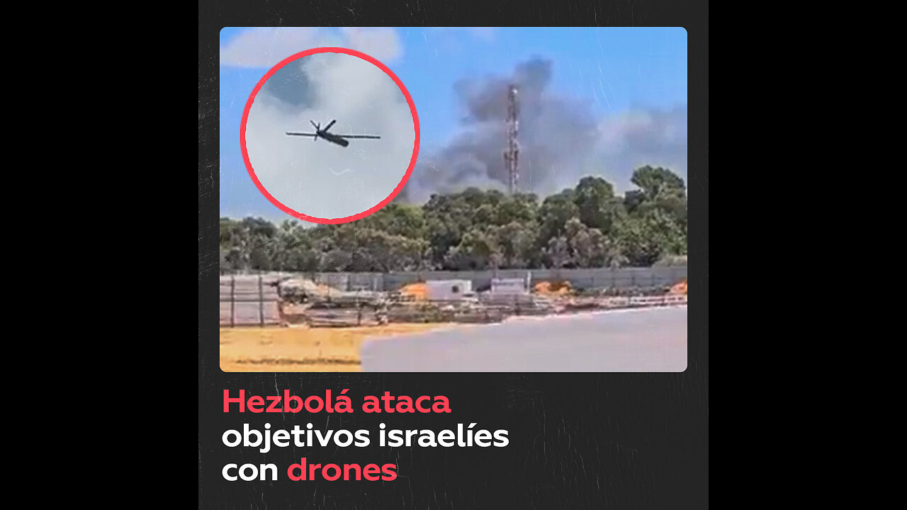 Objetivos israelíes son atacados por Hezbolá con drones