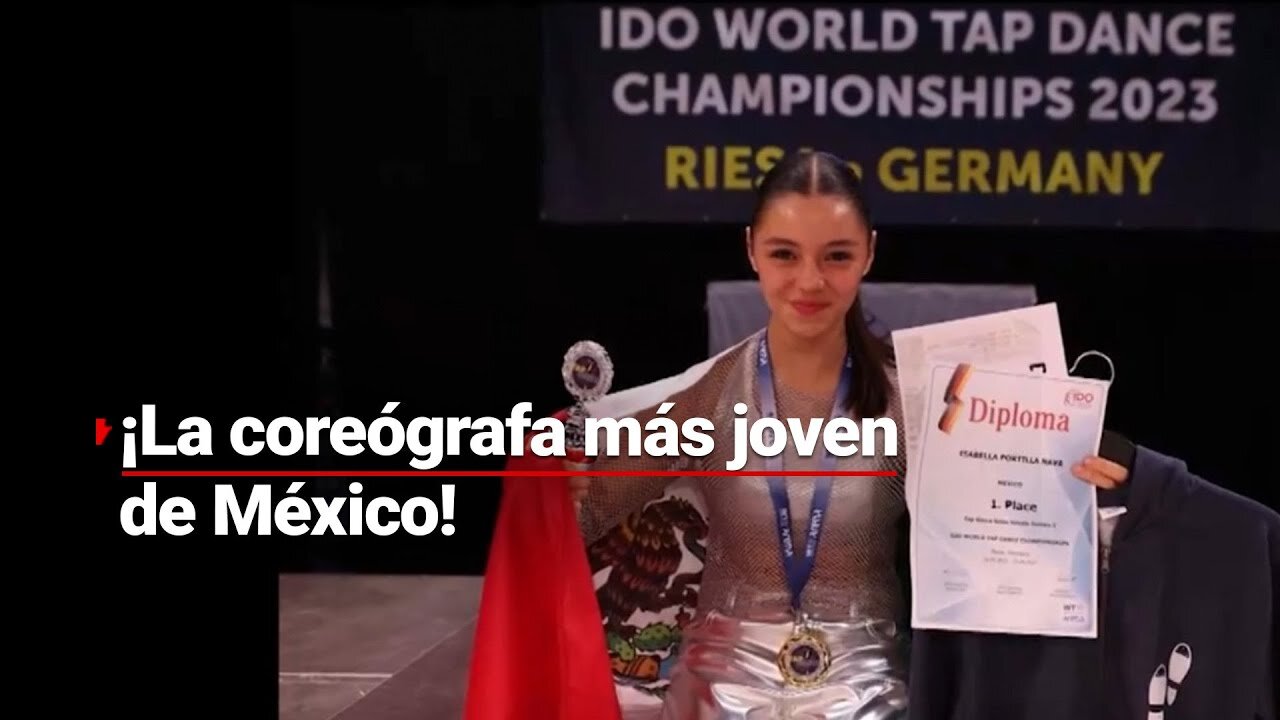 ¡ORGULLO NACIONAL! | Isabella Portilla ganó el mundial de tap a los 16 años de edad