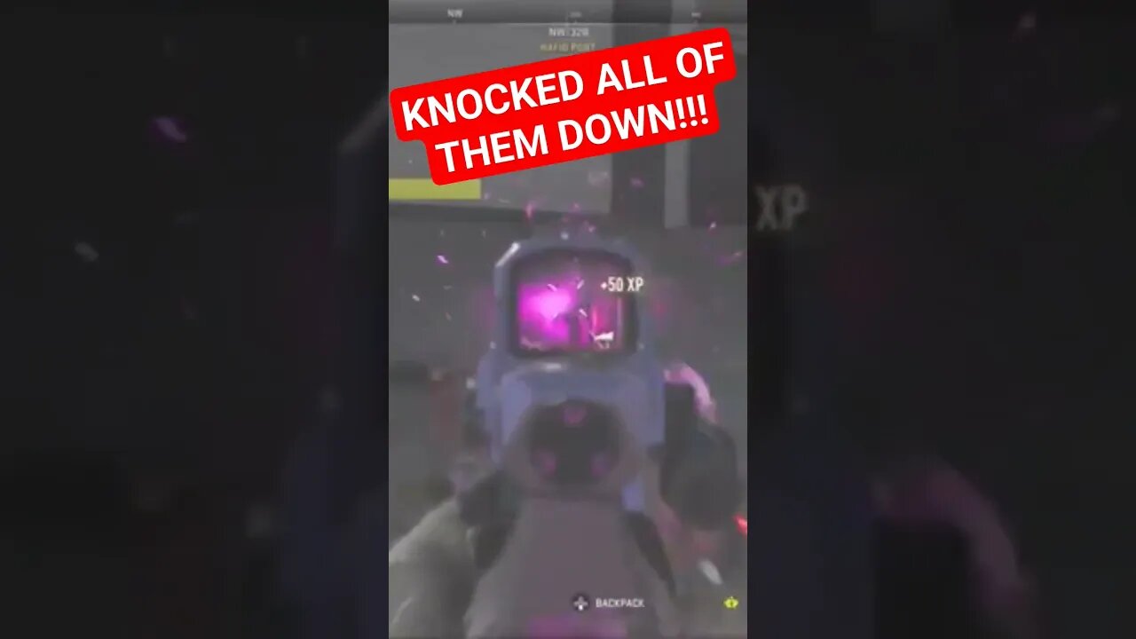 KNOCKED ALL OF THEM DOWN!!!! #callofduty #callofdutymodernwarfare2 #youtube #warzone #shorts