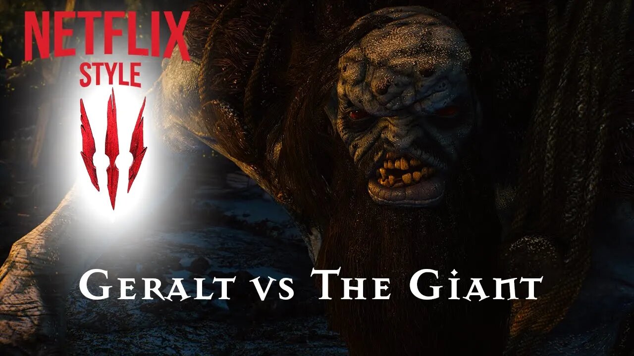 Geralt vs The Giant : The Witcher 3 (Netflix Style)