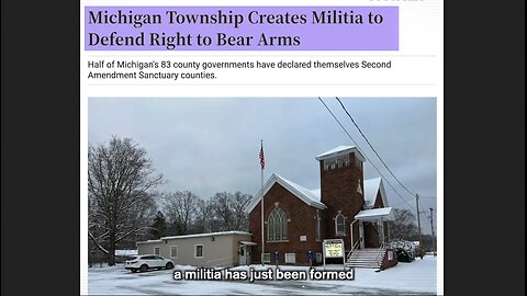 A town in Michigan has created an actual militia to protect 𝟮𝗻𝗱 𝗔𝗺𝗲𝗻𝗱𝗺𝗲𝗻𝘁 rights