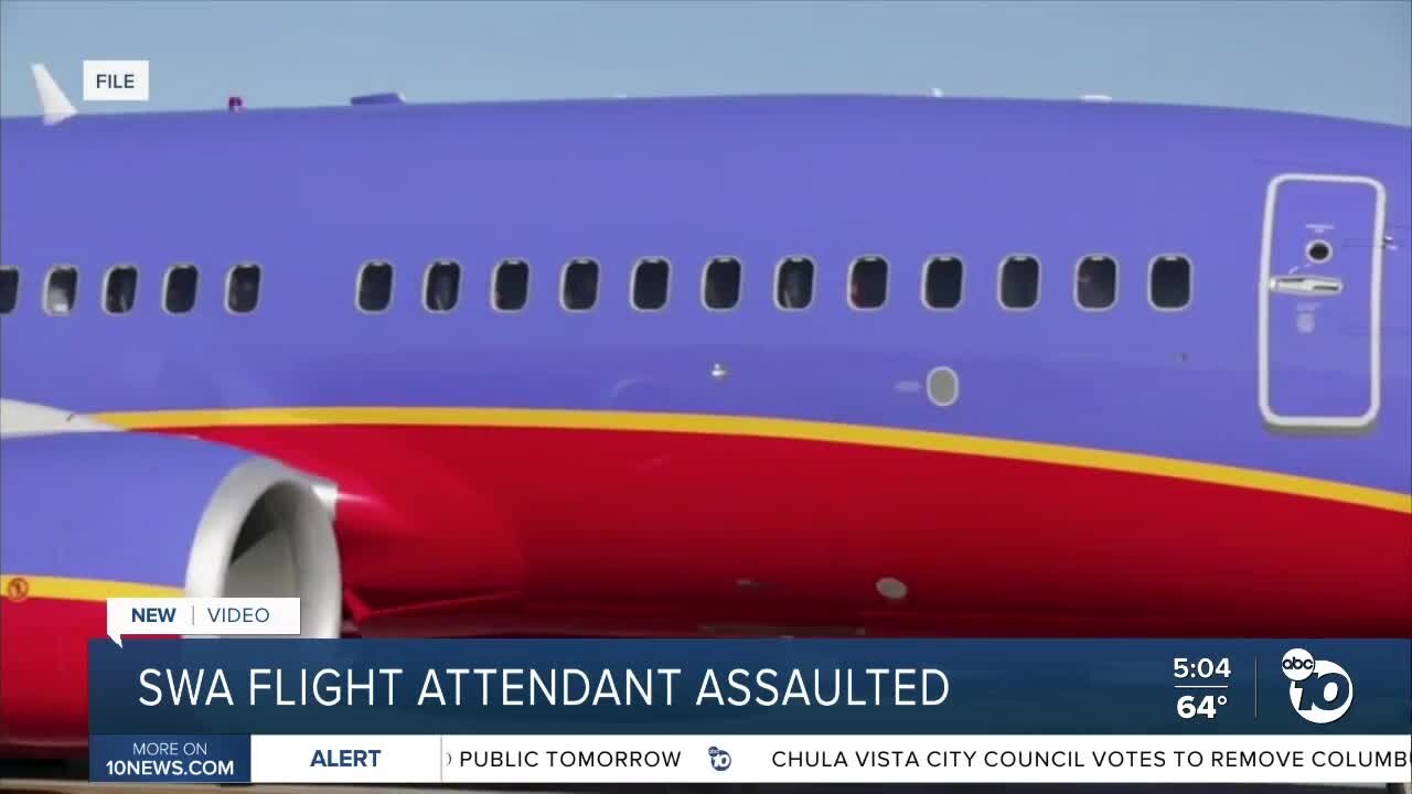 Flight attendant assaulted by passenger