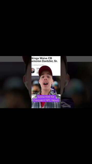 Minnesota Vikings Waive Cornerback Cameron Dantzler #shorts #nfl #vikings