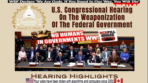 HIGHLIGHTS: U.S. Congressional Hearing On The Weaponization Of The Federal Government