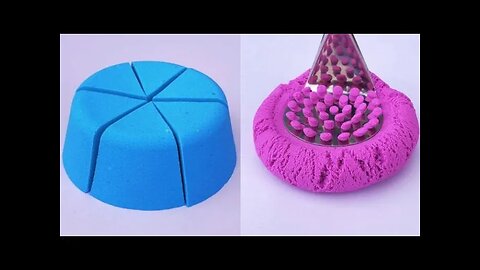 Satisfying Kinetic Sand Video || ASMR Cutting Sand