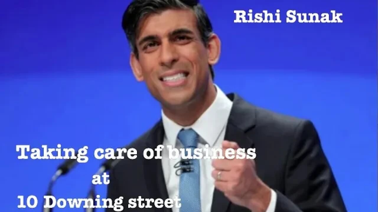 Rishi Sunak 10 Downing street Taking care of business