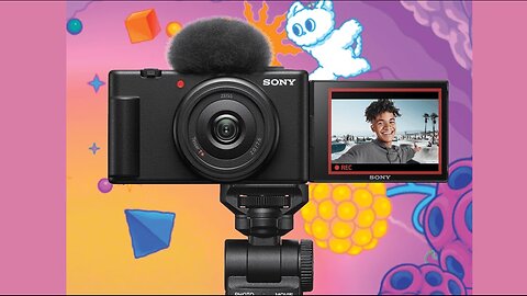 Sony ZV-1F Vlog Camera for Content Creators and Vloggers Black