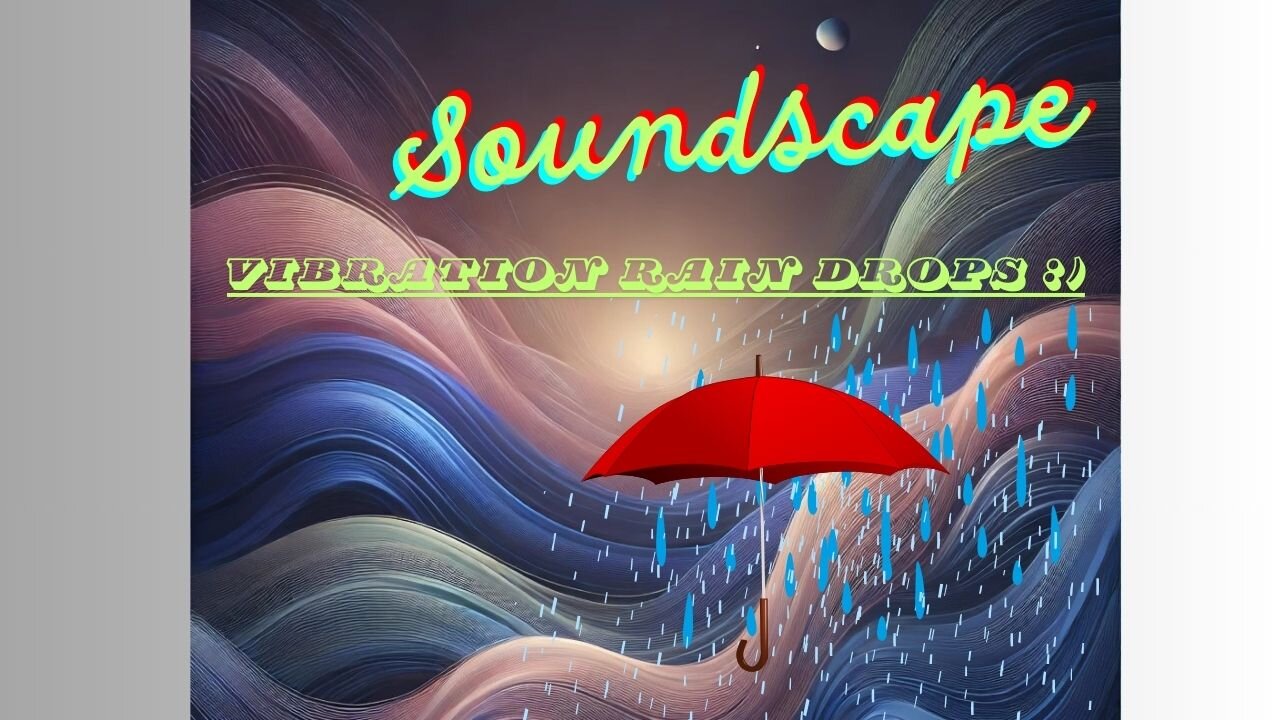 Soundscape vibration rain drops | Sleep sounds | meditation